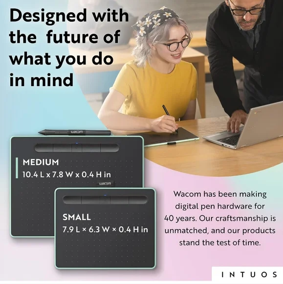 Sealed Wacom Intuos Medium Drawing Tablet (Pistachio)